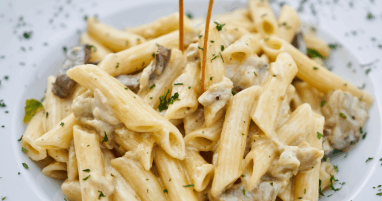 Pasta med svampe