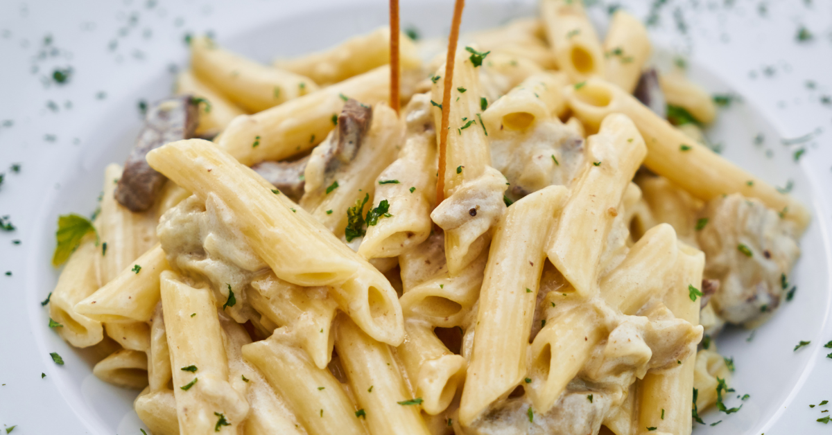 Pasta med svampe