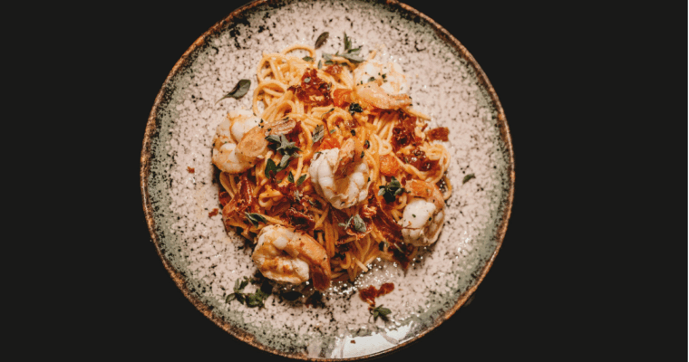 Pasta med rejer